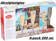 Champagneglas Akrylplast