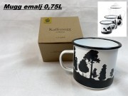 Mugg emalj 0,75