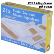 Plåster Transparent 21-pack