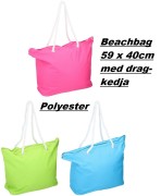  Beachbag 59cm sort. fg.