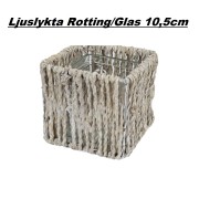 Ljuslykta rotting-glas 10,5cm
