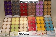 Doftvärmeljus 10-pack 