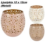 Ljuslykta Metall 12cm 