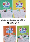 Målarbok Måla efter siffror