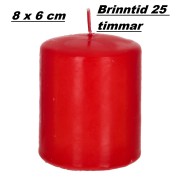 Ljus Röd 8cm 