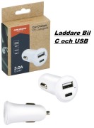 Laddare Bil  C & USB