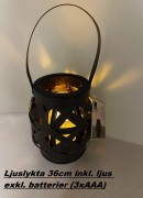 Lykta m. batteriljus