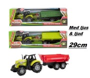 Traktor m. släp 29cm