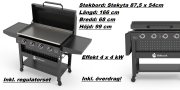  Stekbord Hällmark m. 4 brännare