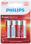 Batteri AA Philips 4-pack 