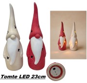 Tomte LED 23cm sort.