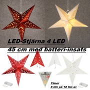 Pappstjärna LED 45cm 