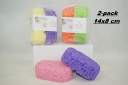 Badsvampar 2-pack sort. fg.