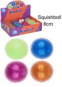 Squishboll NEON 8cm sort.