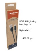  Laddsladd USB till Lightning 1M 