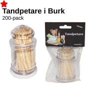 Tandpetare i Burk