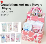 Gratulationskort med Kuvert