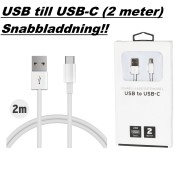 Laddsladd USB till USB-C 2M. 
